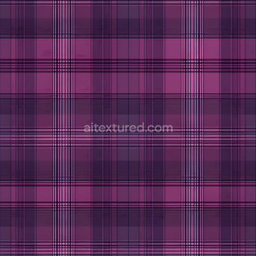 Seamless 3D PBR Purple Plaid Patterned Metal Texture with Grid Lines