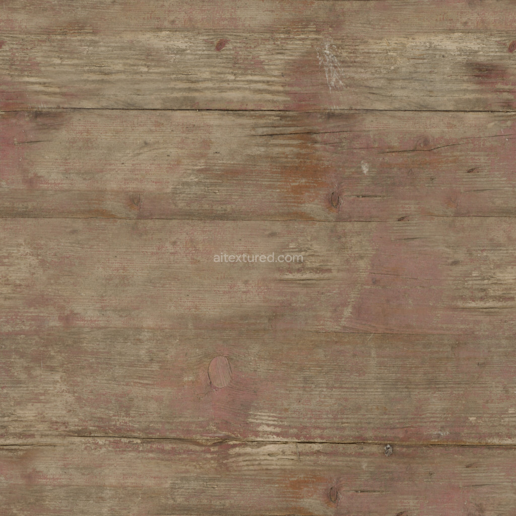 Seamless PBR texture of weathered wooden planks