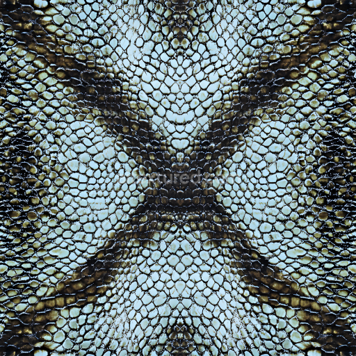 Seamless 3D reptilian scaled skin PBR texture with intricate scale pattern and natural tonal variation