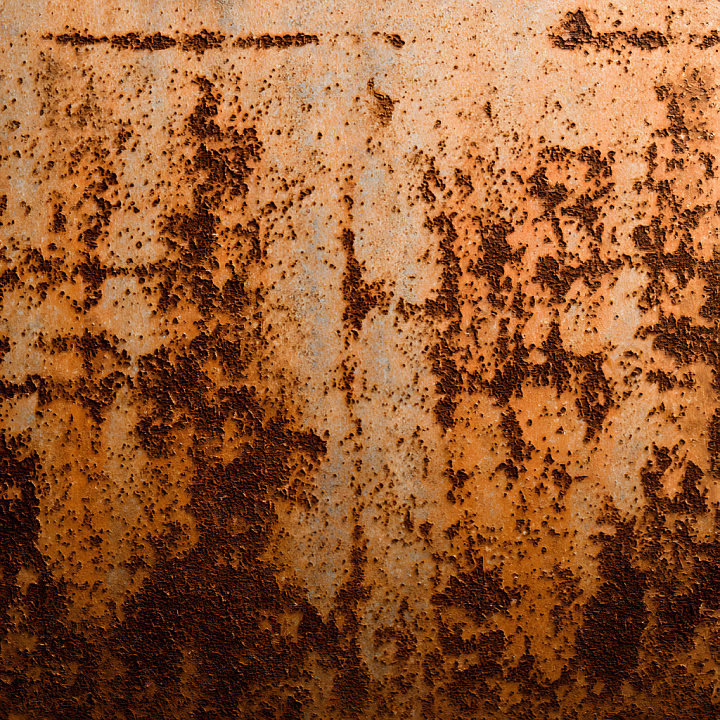 Cracked Rusty Metal With Deep Pits And Rough Corrosion seamless PBR texture preview