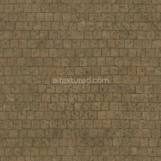 Dry Rock Floor — Rock Floor Pathway Paving Stone Cobblestone — PBR seamless 3D texture