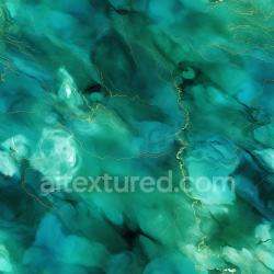 seamless Seamless 3D Green and Blue Marble PBR Texture with Delicate Gold Vein Pattern texture 8k free download PBR