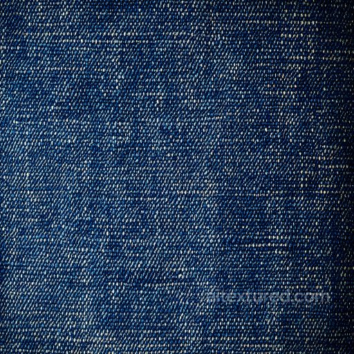 Cracked Denim Fabric Texture with Worn Blue Surface seamless Denim jeans PBR texture
