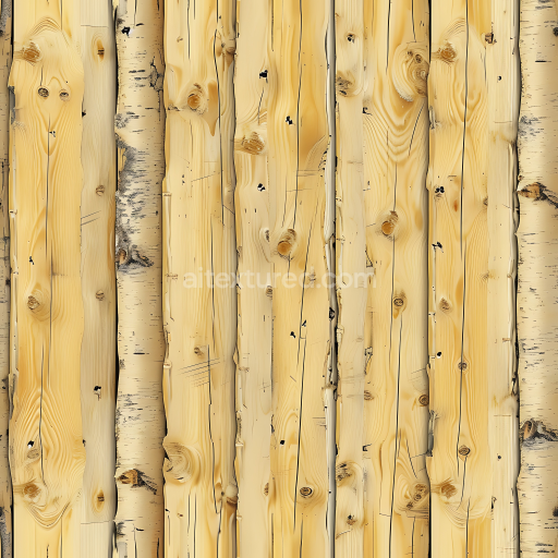 Seamless 3D PBR Pine Wood Planks Texture Featuring Natural Knots and Light Grain