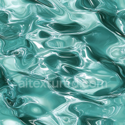 seamless Seamless 3D PBR Texture of Stylized Turquoise Liquid Water with Flowing Wave Patterns texture 8k free download PBR