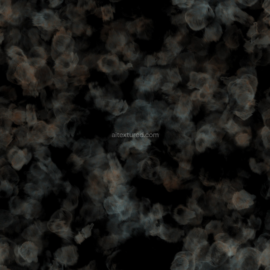 Seamless fingerprints PBR texture with dark abstract patterns