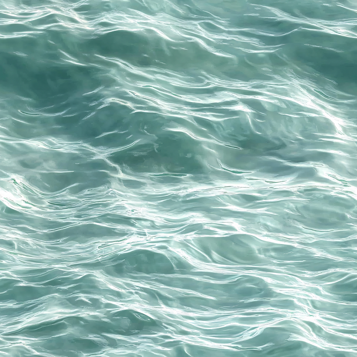 Water With Realistic Ocean Surface And Soft Wave Ripples seamless PBR texture preview