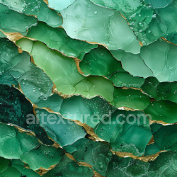 seamless Seamless 3D Alcohol Ink PBR Texture Featuring Emerald Green Layers with Gold Veined Accents texture 8k free download PBR