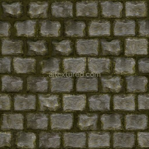 Bricks Stone Textured Seamless Gray Weathered Tileable Rough Urban Pavement