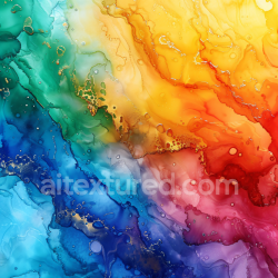 seamless Seamless 3D Alcohol Ink PBR Texture Featuring Rainbow Fluid Waves and Gold Veins texture 8k free download PBR