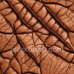 seamless Seamless 3D PBR Brown Cracked Leather Texture with Deep Wrinkles and Defined Grain texture 8k free download PBR