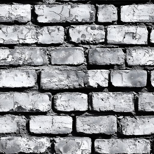 Cracked White Painted Brick Wall Seamless Texture with Rough Surface seamless Brick PBR texture