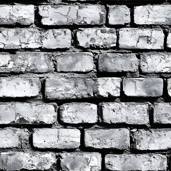 Cracked White Painted Brick Wall Seamless Texture with Rough Surface Brick texture preview