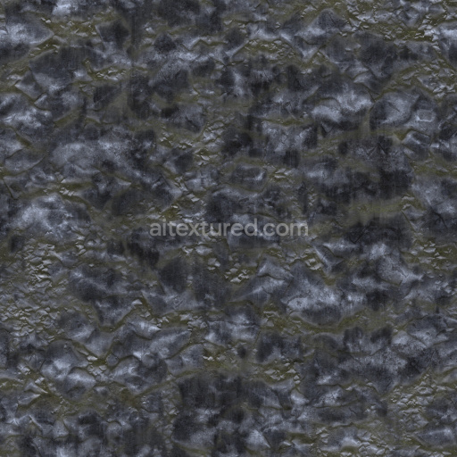 Rock Seamless Pbr Texture Dark Rough Natural Tileable Granite Stone