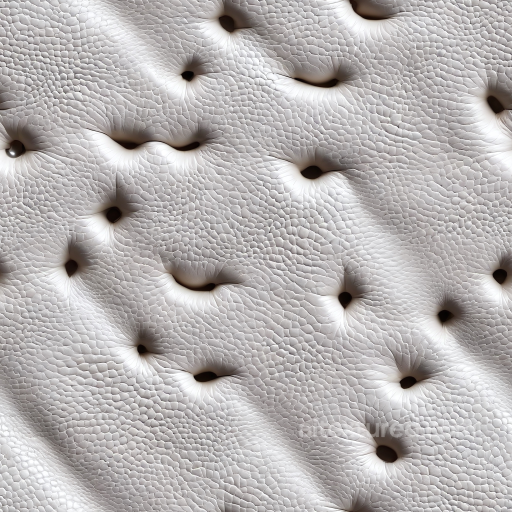 Seamless White Cracked Leather 3D PBR Texture with Deep Tufting and Grain Detail seamless Leather PBR texture