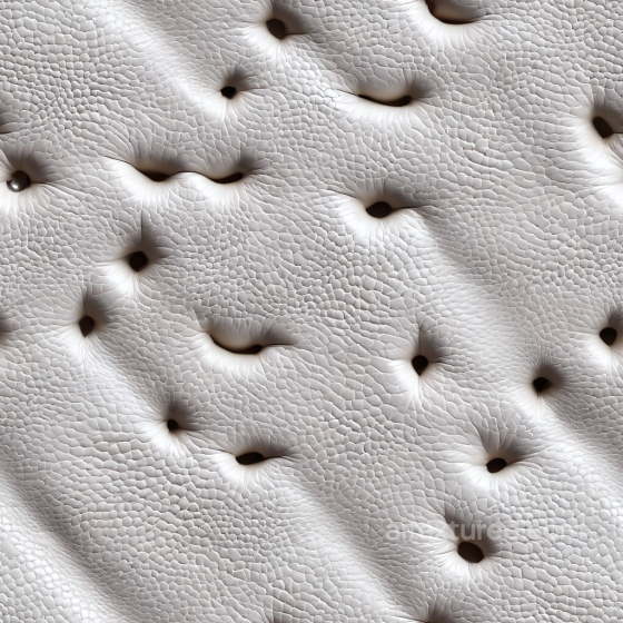 Seamless White Cracked Leather 3D PBR Texture with Deep Tufting and Grain Detail Leather texture preview
