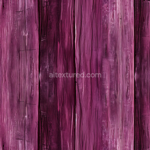 Seamless 3D Purple Weathered Wood Planks PBR Texture with Distressed Grain