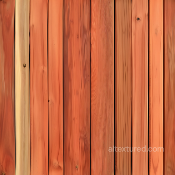 Wood Texture of Red Cedar Wooden Planks with Knots and Fine Grain Wood texture preview