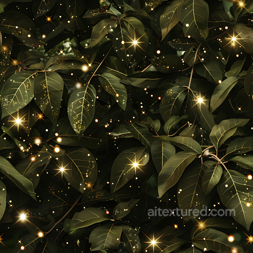 Stylish Golden Leaf Camouflage PBR Texture with Glitter Highlights seamless Color Camouflage PBR texture