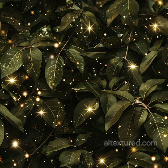 Stylish Golden Leaf Camouflage PBR Texture with Glitter Highlights Color Camouflage texture preview