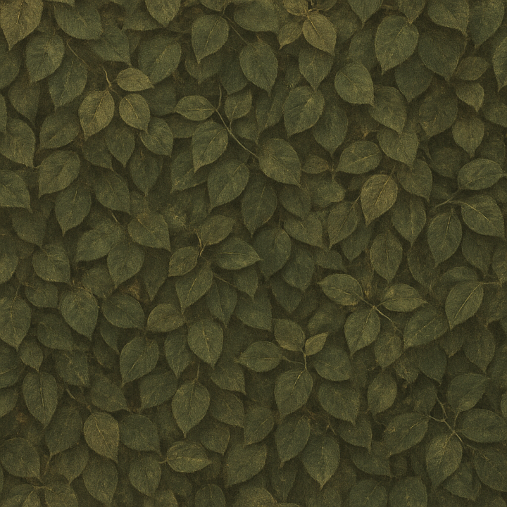 Aged Dense Foliage seamless PBR texture preview