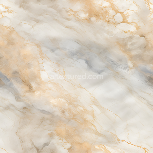 Seamless 3D PBR Gray and Beige Marble Texture Featuring Soft Veins and Polished Finish