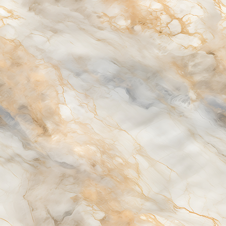 Gray and Beige Marble Featuring Soft Veins and Polished Finish seamless PBR texture preview