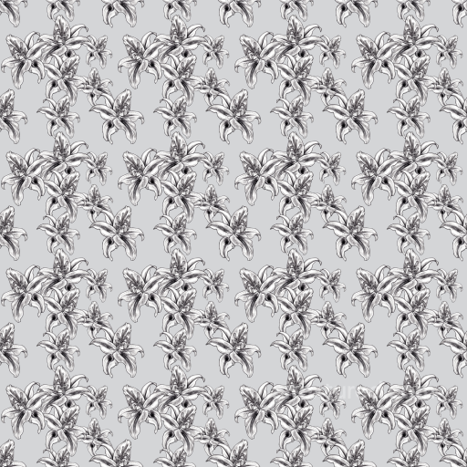 Detailed Black and White Wild Flower Sketch Pattern Seamless Texture seamless Wild Flower  PBR texture
