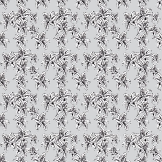 Detailed Black and White Wild Flower Sketch Pattern Seamless Texture Wild Flower texture preview