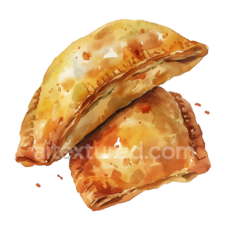 seamless Bolivian Salteñas Savory Pastries Breakfast Illustration texture 8k free download PBR