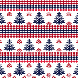 seamless Seamless 3D PBR Christmas fabric texture featuring red and navy geometric trees texture 8k free download PBR