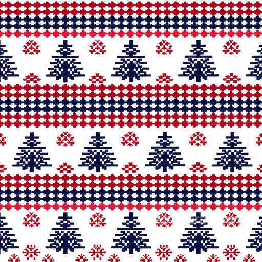 Christmas Fabric Texture Featuring Red And Navy Geometric Trees seamless All Christmas Digital paper PBR texture