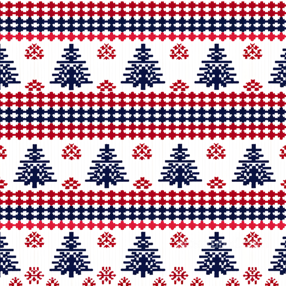 Christmas Fabric Texture Featuring Red And Navy Geometric Trees All Christmas Digital paper texture preview