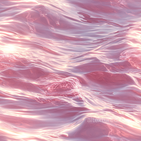 Pink Ocean Water PBR Texture with Soft Reflective Waves Water texture preview