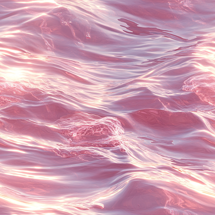 Pink Ocean Water with Soft Reflective Waves seamless PBR texture preview