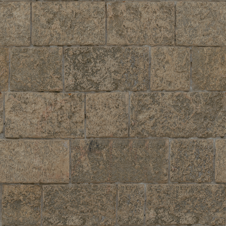Blocks Large Old - Rough Wall Brick Large Old Rough seamless PBR texture preview