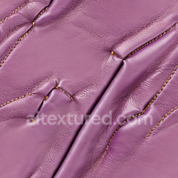 seamless Seamless 3D Lavender Glossy Stitched Leather PBR Texture with Wrinkles and Fine Grain texture 8k free download PBR