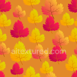 seamless Seamless 3D PBR Texture Featuring Vibrant Autumn Leaves in Warm Gradient Colors texture 8k free download PBR