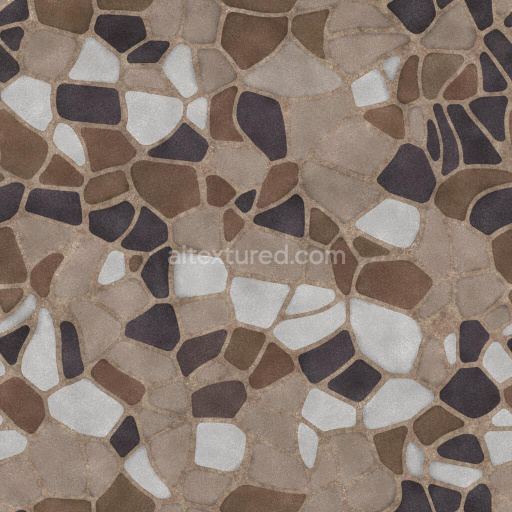Pebble Mosaic Floor or Wall Texture | Free PBR