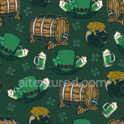 seamless Seamless 4K PBR Texture Featuring St Patrick's Themed Illustrations texture 8k free download PBR