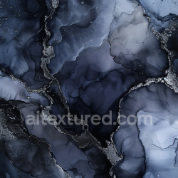 seamless Seamless 3D Alcohol Ink PBR Texture Featuring Smoky Navy Blue Fluid Veins texture 8k free download PBR