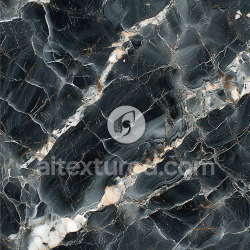 seamless Seamless 3D Black Marble PBR Texture Featuring Polished Surface and Intricate Gold Veining texture 8k free download PBR