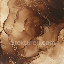 seamless Seamless 3D Alcohol Ink PBR Texture Featuring Brown and Gold Organic Marbling texture 8k free download PBR