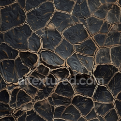 seamless Seamless 3D cracked black leather PBR texture with deep fissures and aged surface texture 8k free download PBR