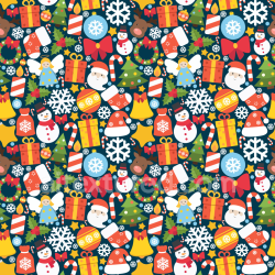 seamless Seamless 3D PBR texture featuring colorful Christmas digital paper pattern texture 8k free download PBR