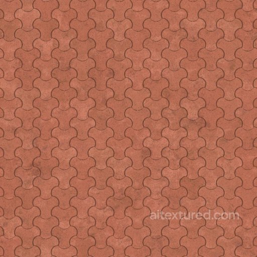Y-Shape Paver Interlocking Cement Blocks | Free PBR seamless Brick PBR texture