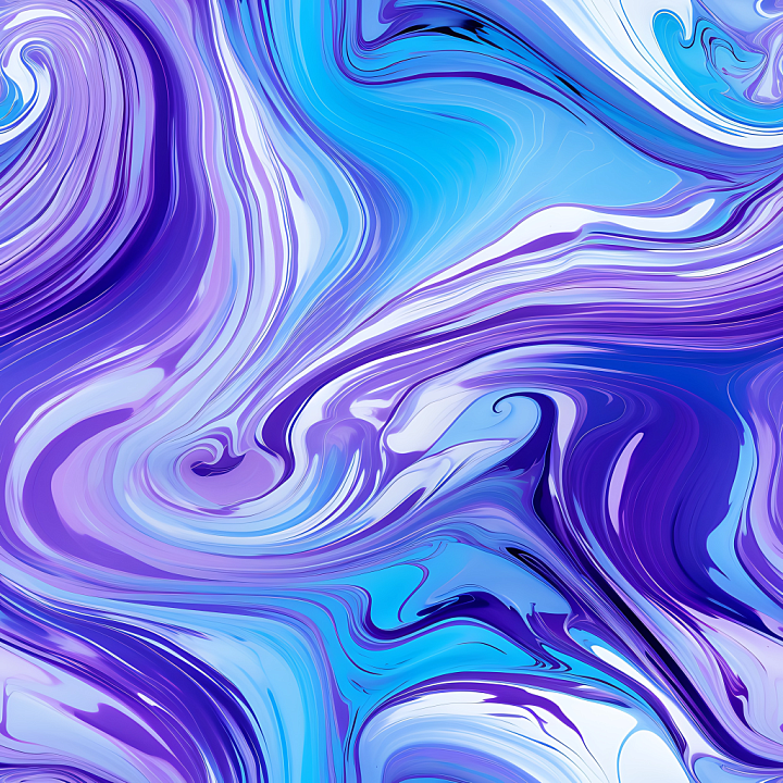 Marble Featuring Blue and Purple Fluid Swirl Patterns seamless PBR texture preview