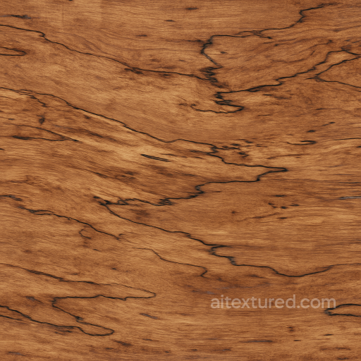 Spalted Wood With Rustic Grain And Waxed Wood Finish seamless Furniture wood PBR texture
