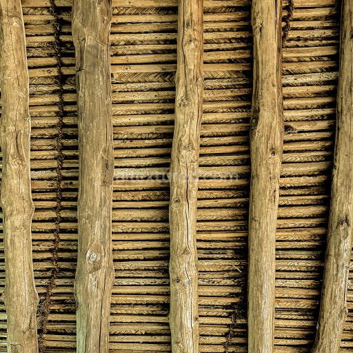 Detailed Rustic Rough Wood Texture with Natural Grain and Knots