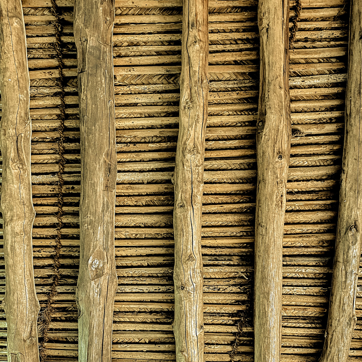 Detailed Rustic Rough Wood with Natural Grain and Knots seamless PBR texture preview